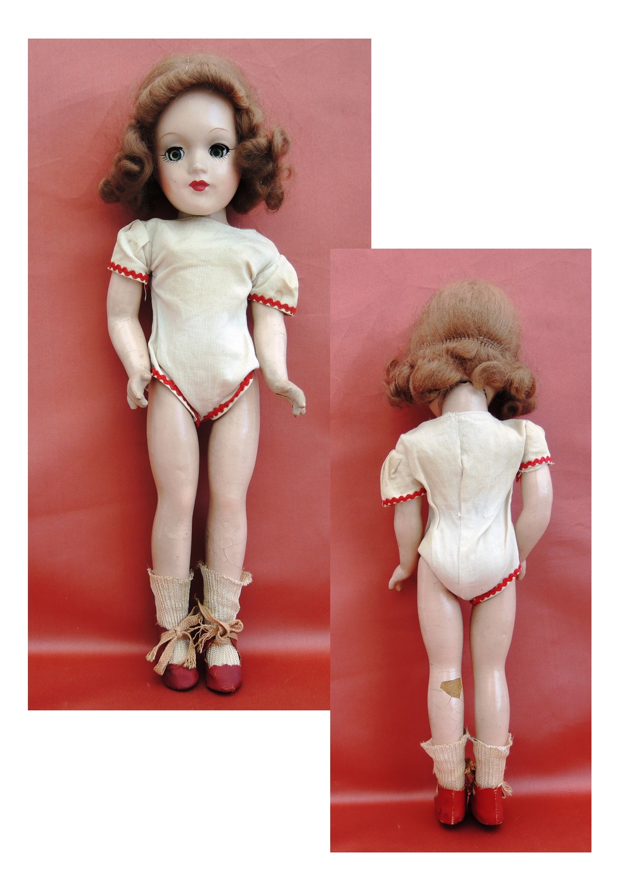 POUPEE en COMPOSITION ANNEES 40/50